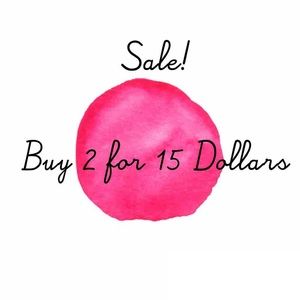 2 for $15 sale